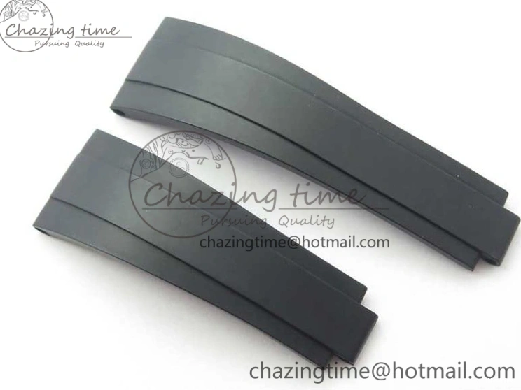 MiroTime 0426 WrinkleFree Yacht-Master 37mm 1:1 Best Edition Black Rubber Strap (Fits the Gen size) 417